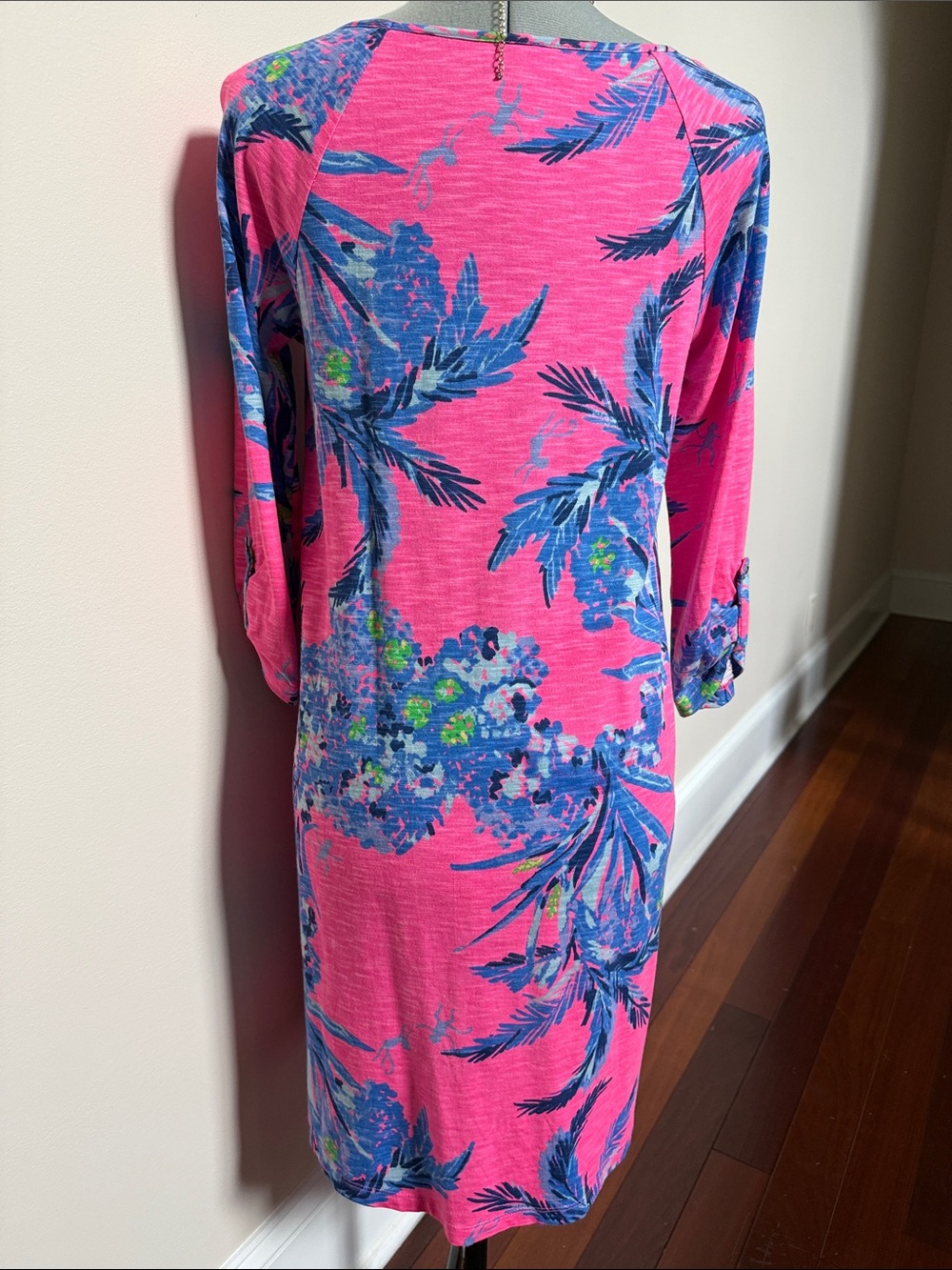 Lilly Pulitzer Pink Tropical Print Midi Dress - Picture 4 of 9